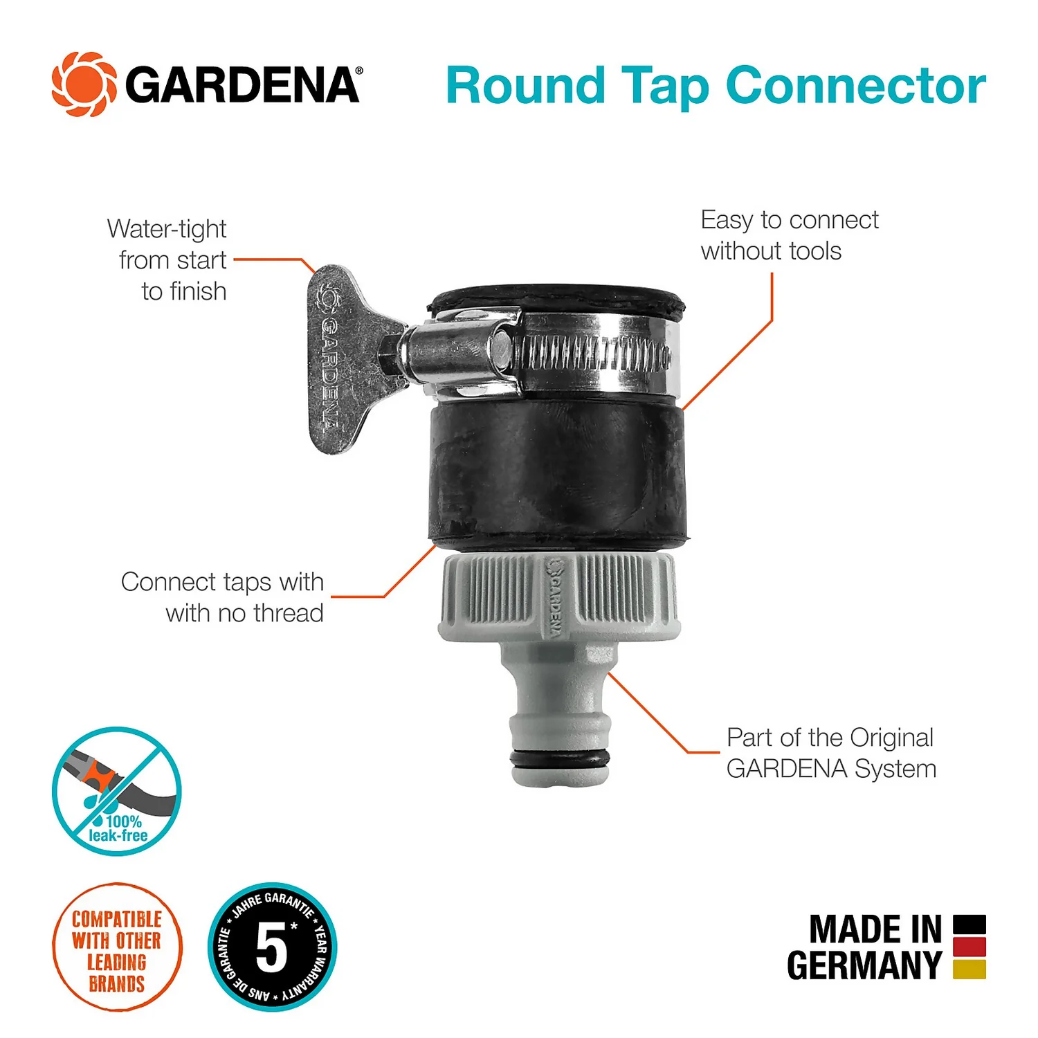 GARDENA Round Tap Connector - Image 2