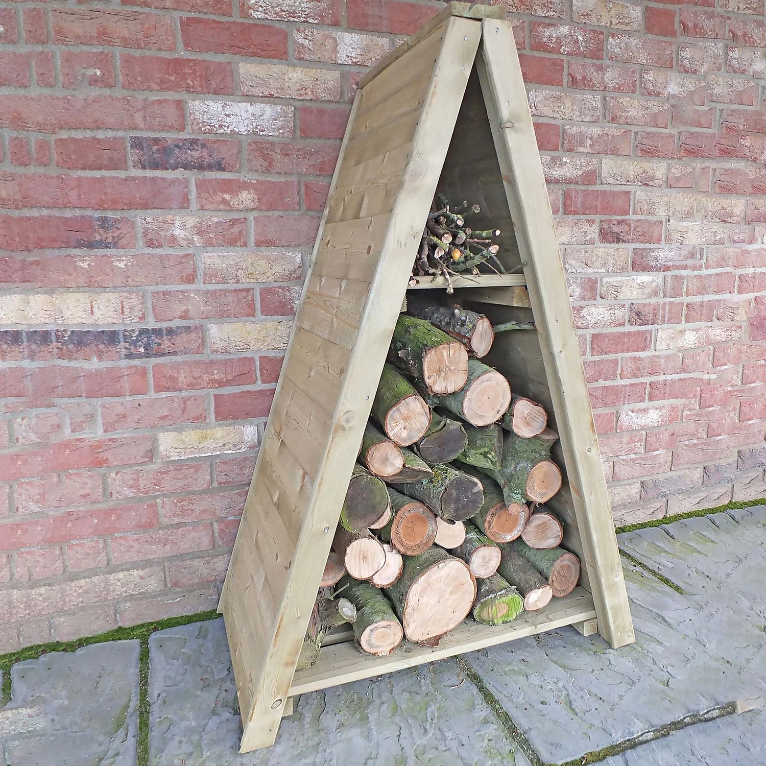Shire Small Triangular Log Store Tongue And Groove - Image 4
