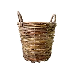 Natural Weave Round Garden Planter 20cm