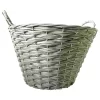 Faux Rattan Round Garden Planter 40cm