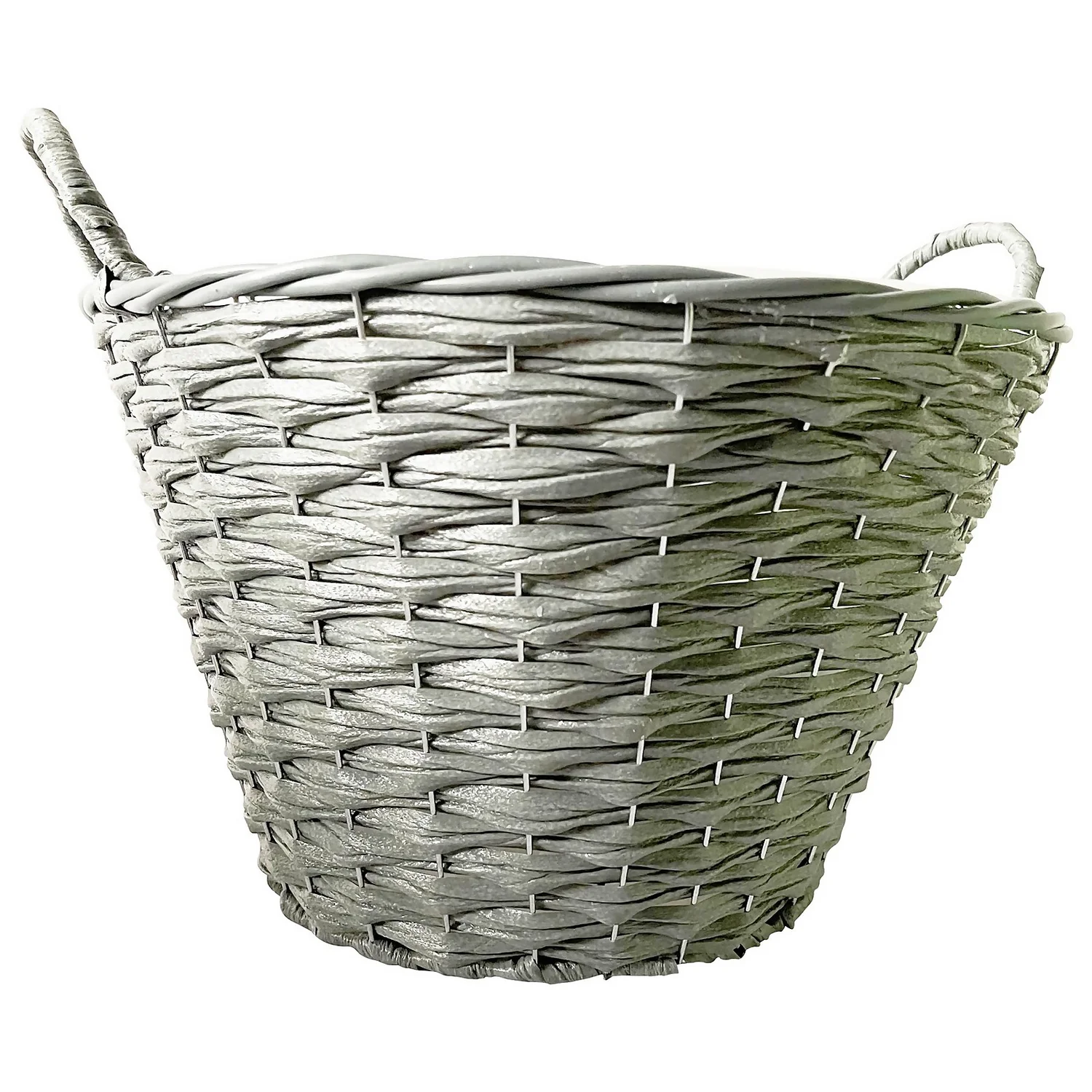Faux Rattan Round Garden Planter 40cm