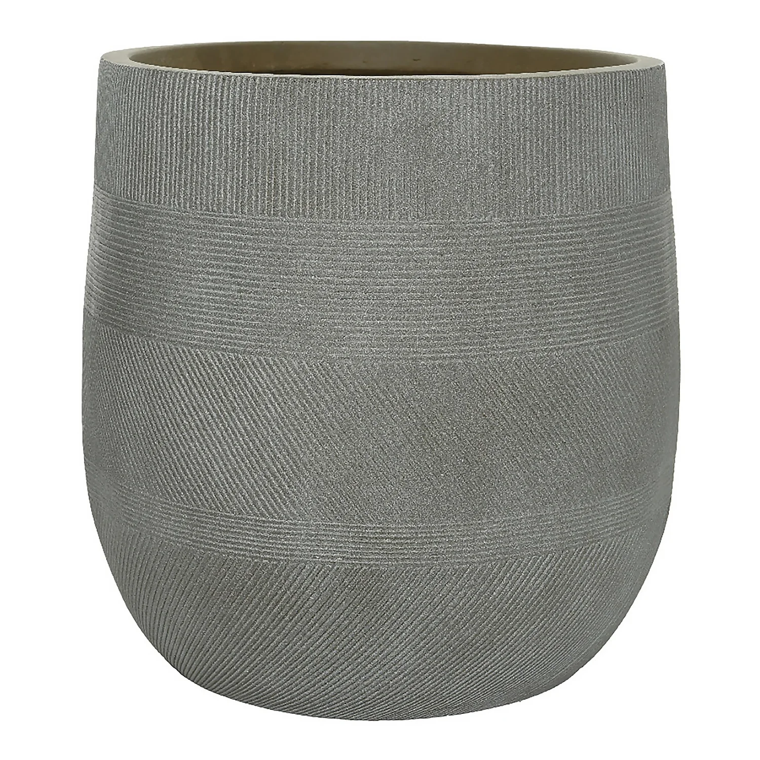 Liam Round Stripe Planter - Large