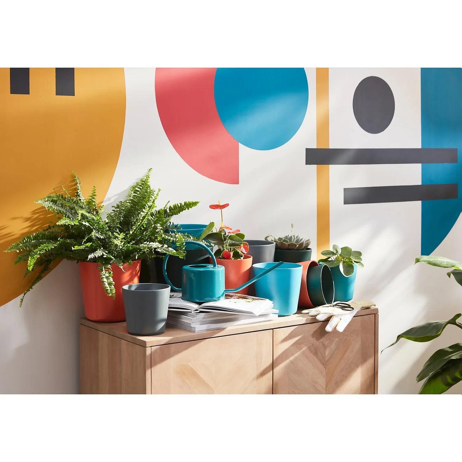 House Beautiful Planter Turquoise 13cm - Image 2