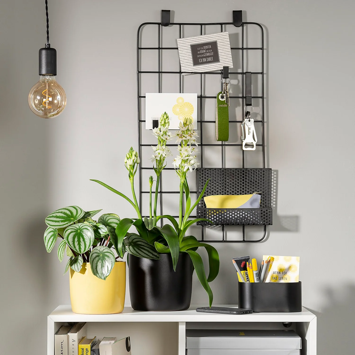 Yellow Solare Plant Pot - 24cm - Image 2