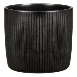 Black Ebano Plant Pot - 15cm