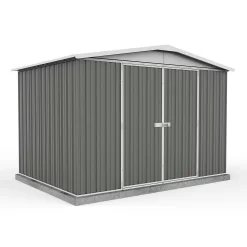 Absco 10 X 7ft Regent Metal Apex Shed - Grey