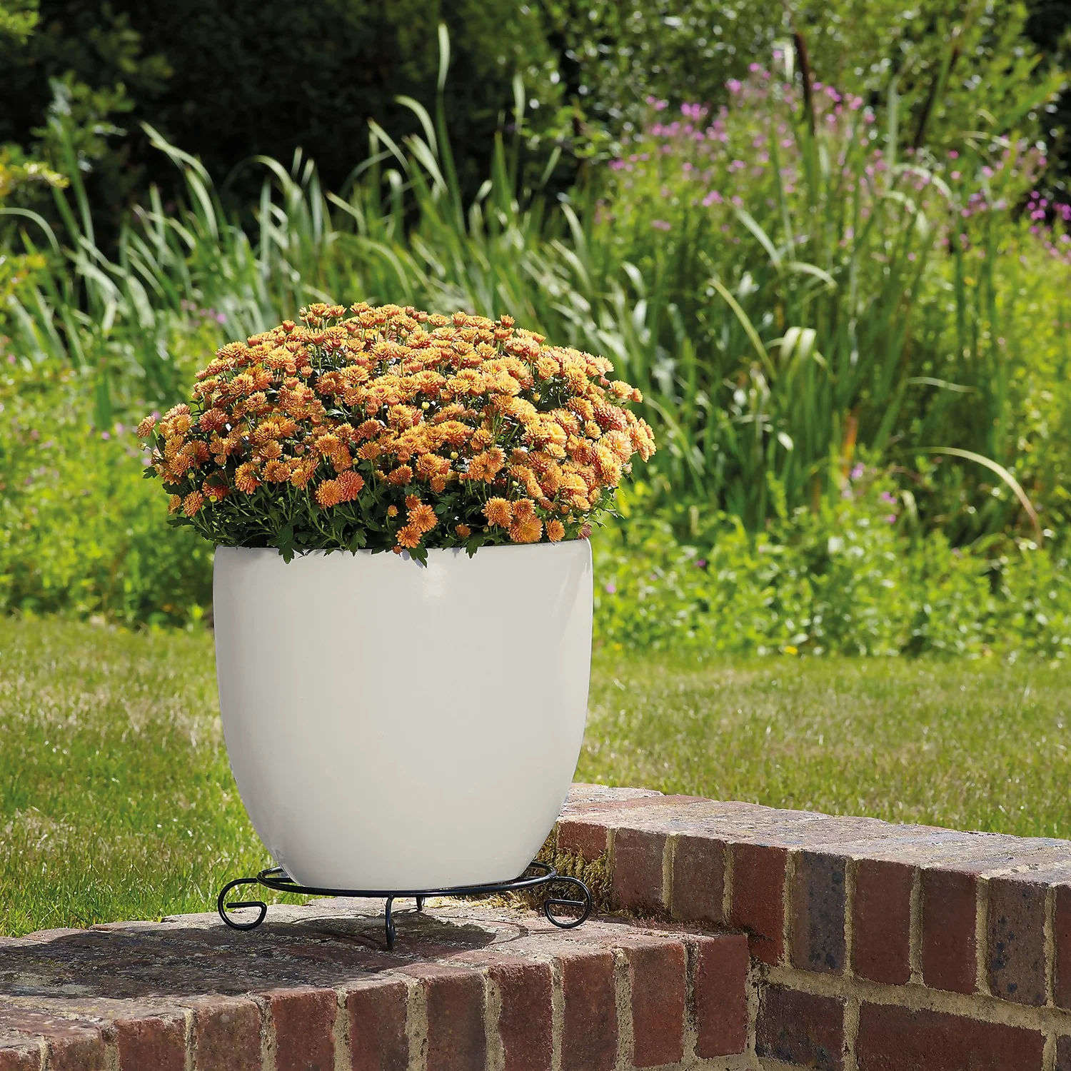 Glazed Cream Heritage Egg Pot - 38cm - Image 2