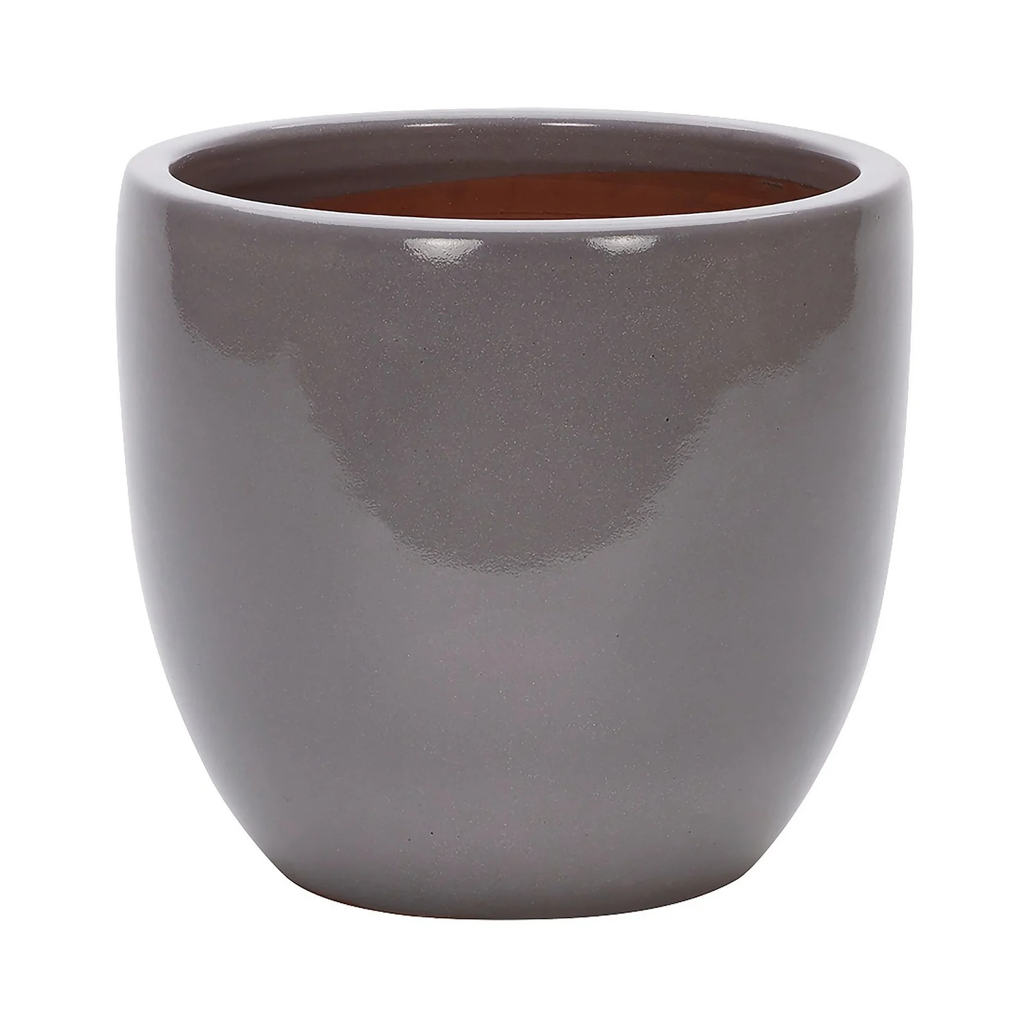 Glazed Grey Heritage Egg Pot - 32cm