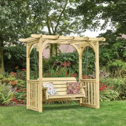 Anchor Fast FSC Milldale Swing Seat With Arbour
