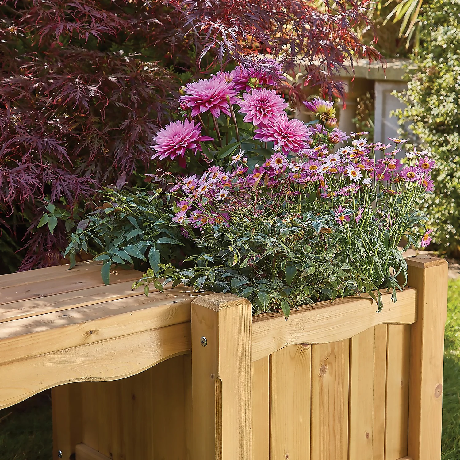 Anchor Fast FSC RHS Bench With Planters - Image 5
