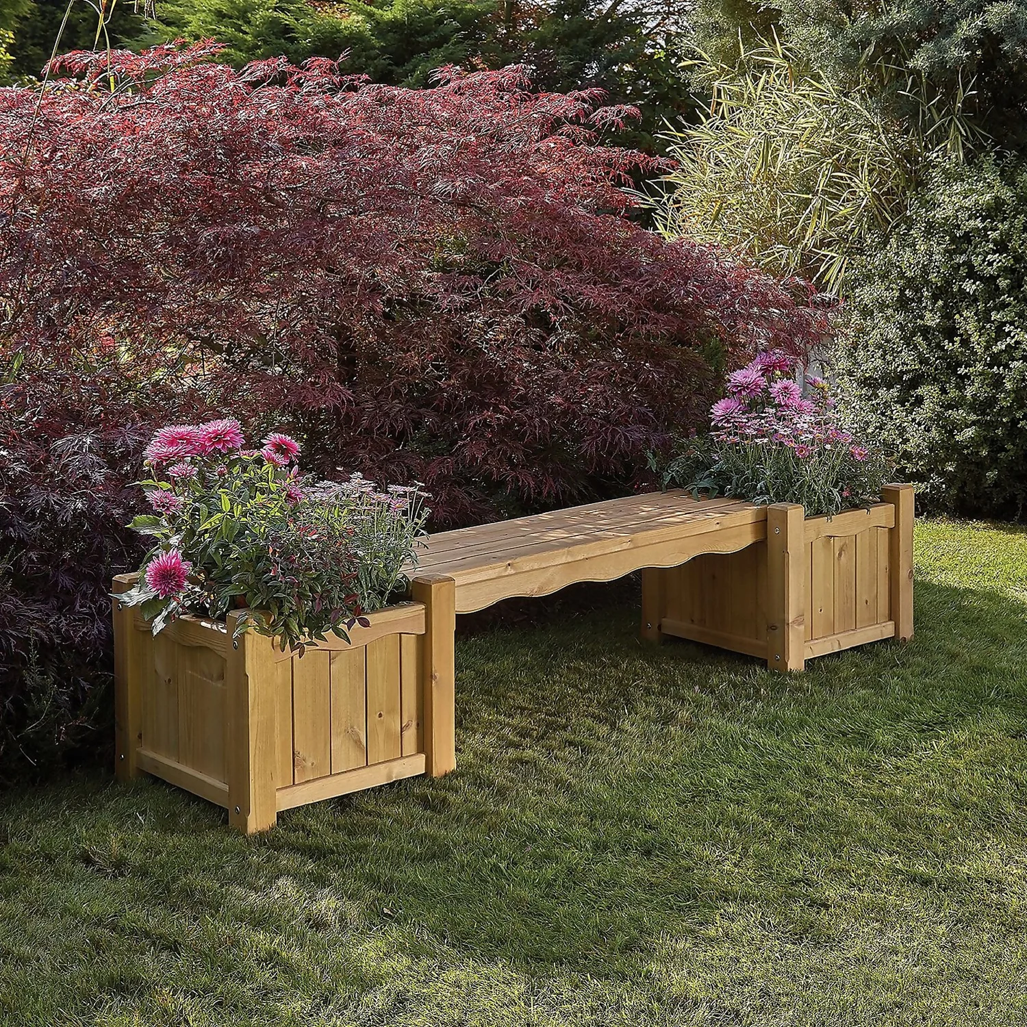 Anchor Fast FSC RHS Bench With Planters