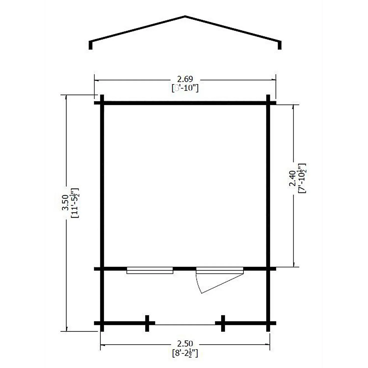 Shire 9 X 9ft Maulden Log Cabin - Image 6