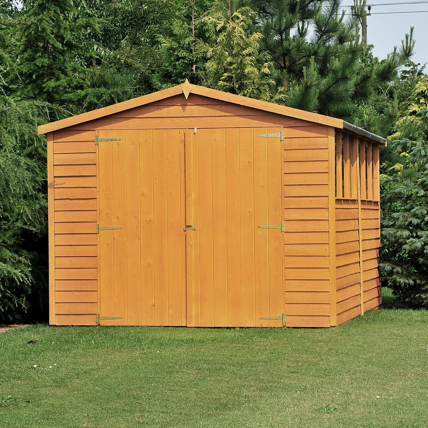 Shire 10 X 10ft Double Door Overlap Garden Shed - Image 3