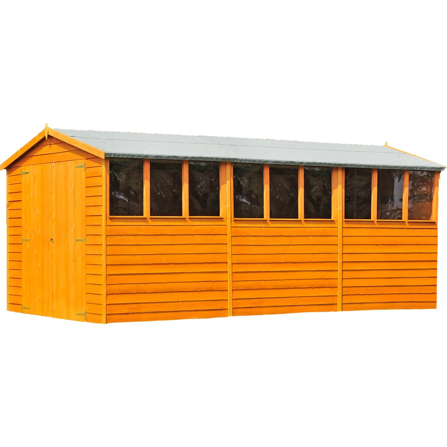 Shire 10 X 15ft Double Door Overlap Garden Shed
