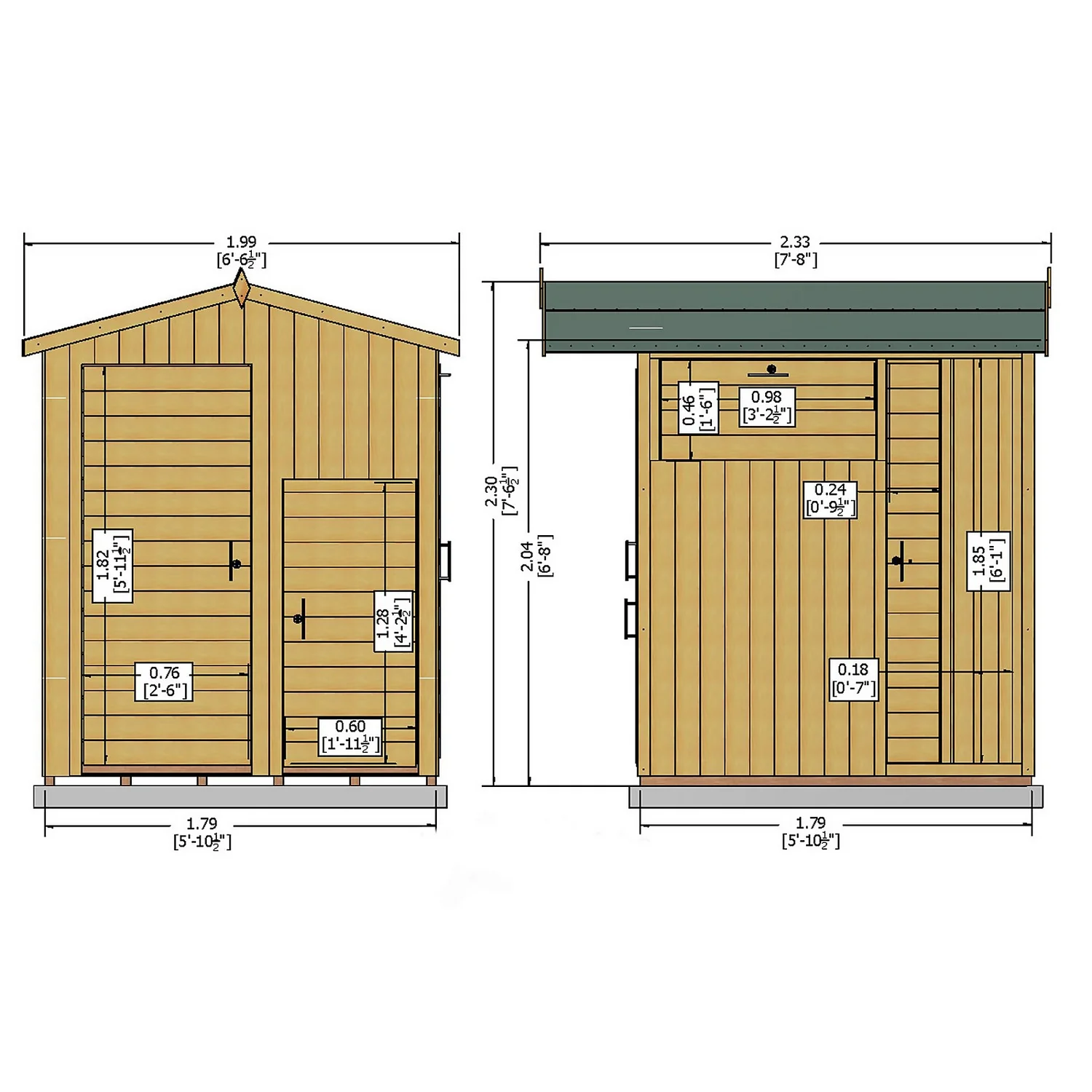 Shire 6 X 6ft Multi Store Garden Shed - Image 3