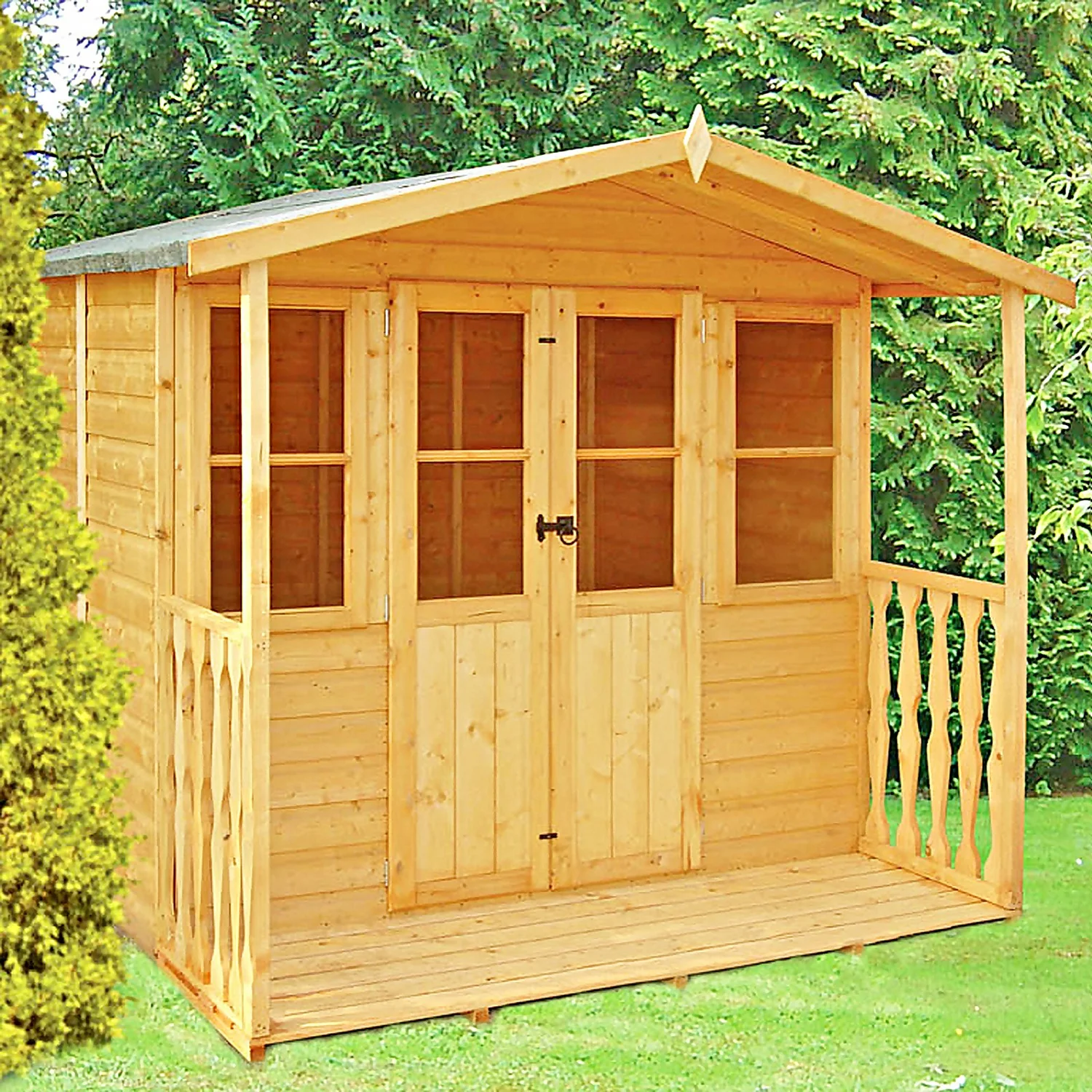 Shire 7 X 7ft Houghton Summerhouse - Including Installation - Image 8