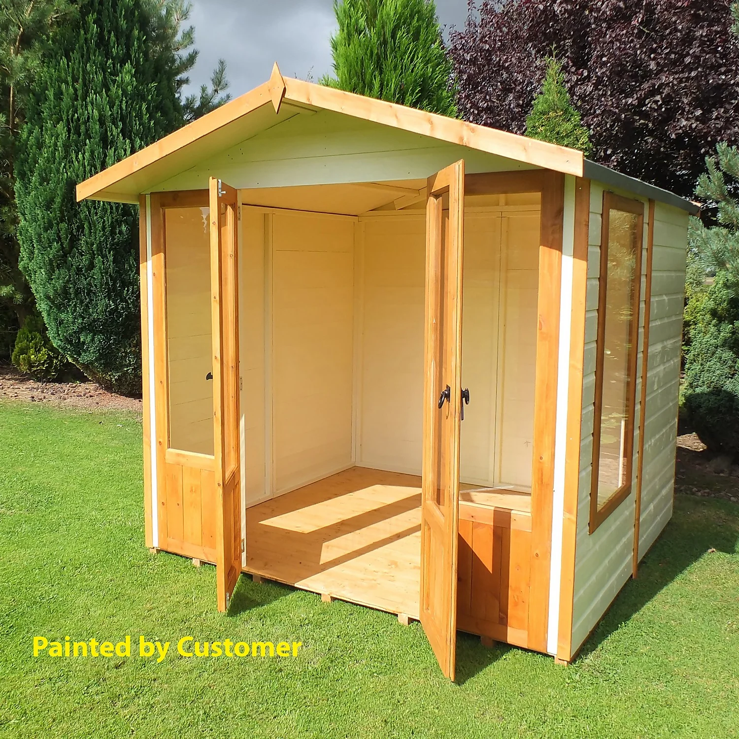 Shire 7 X 7ft Parham Double Door Summerhouse - Including Installation - Image 7