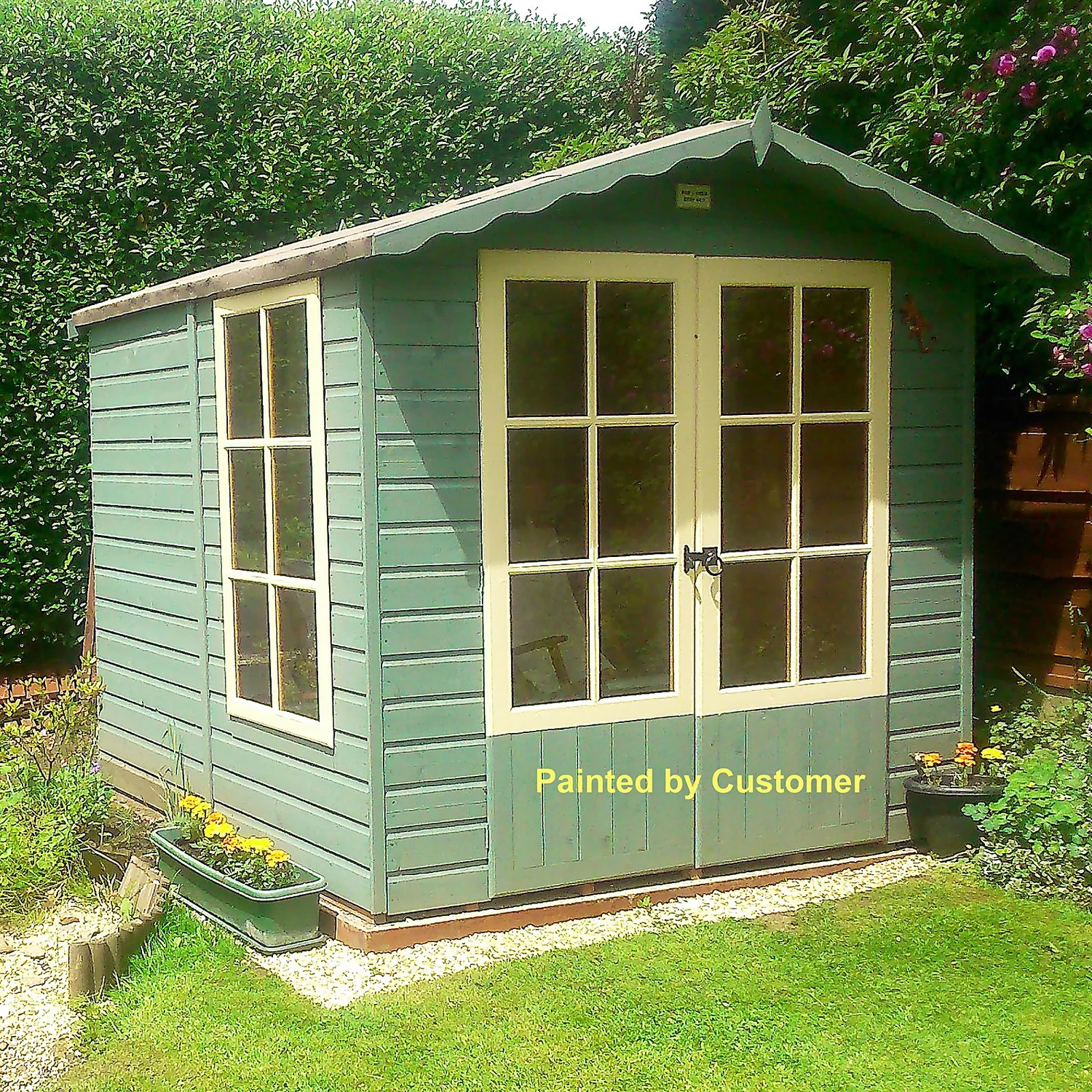 Shire 7 X 7ft Buckingham Double Door Summerhouse - Image 8