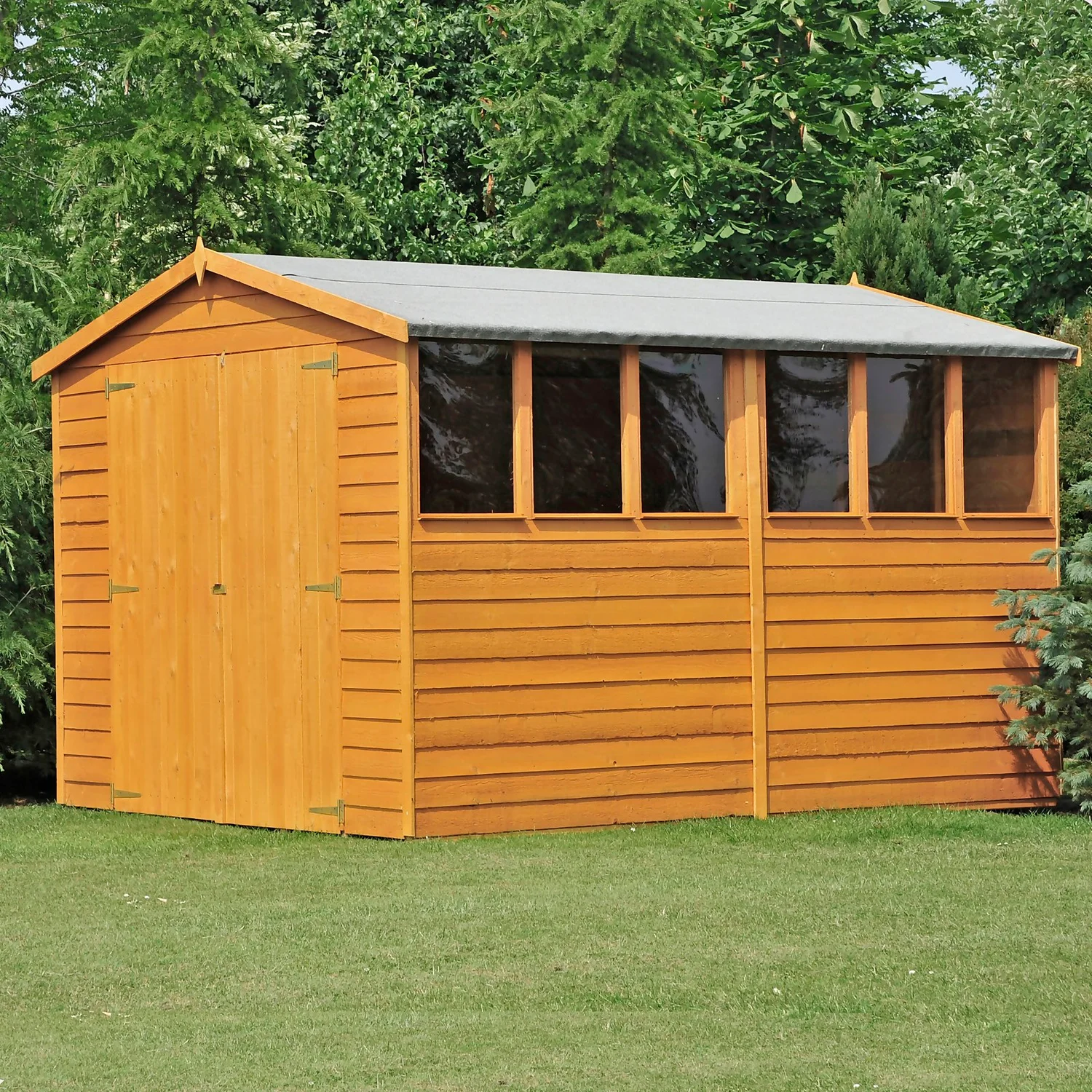 Shire 10x8ft Overlap Garden Shed - Including Installation - Image 4