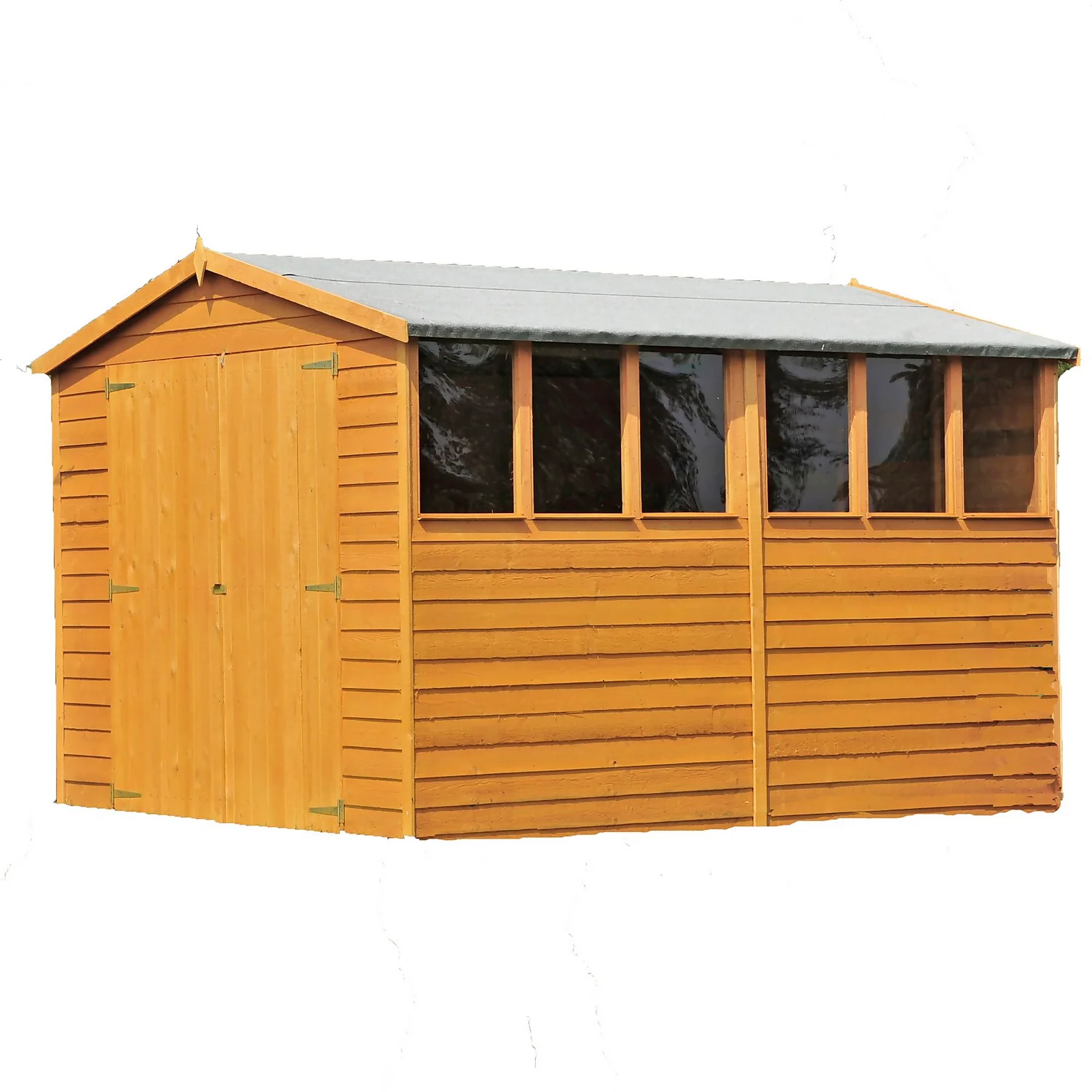 Shire 10x8ft Overlap Garden Shed - Including Installation