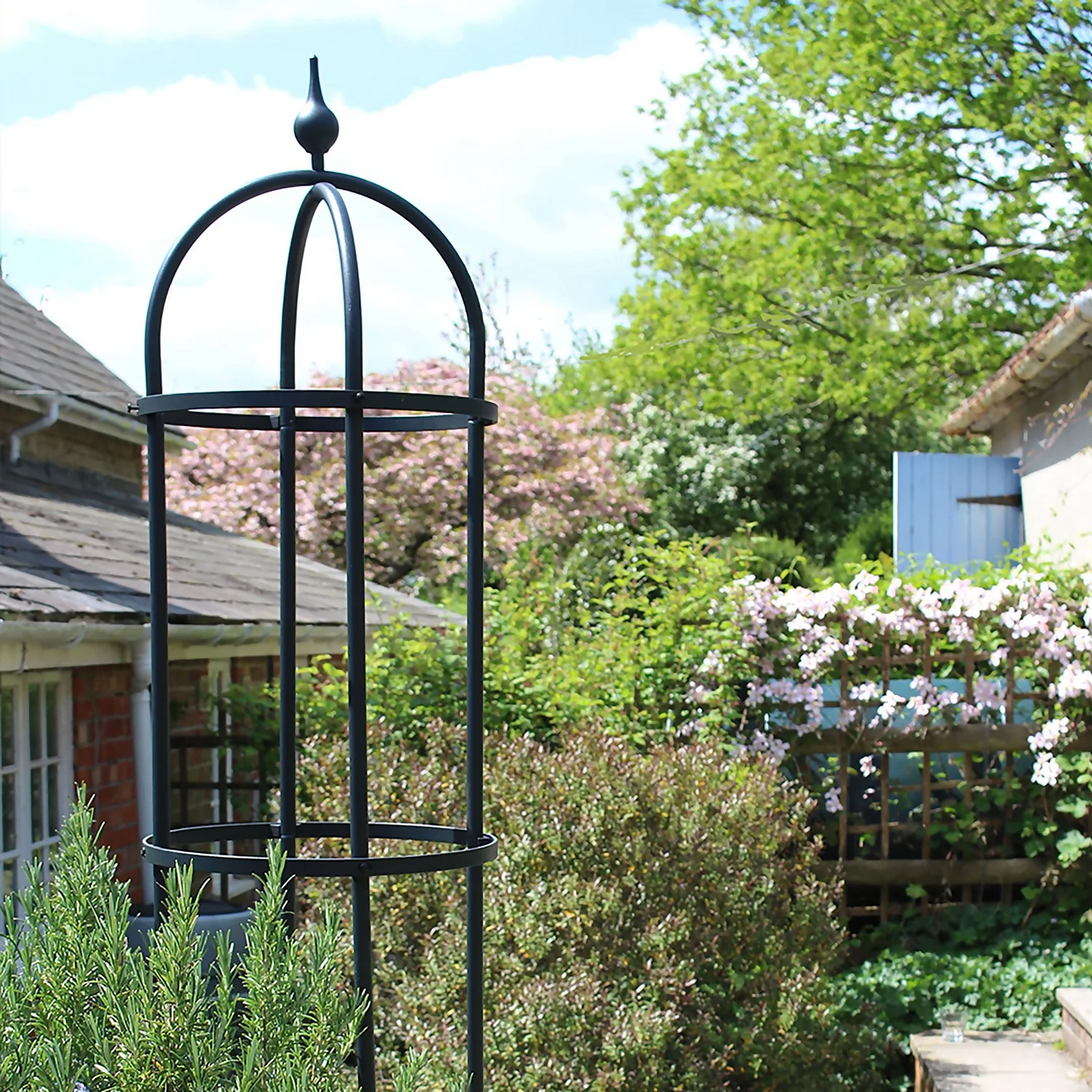 Agriframes Decorative Garden Obelisk 2.7m - Black - Image 2