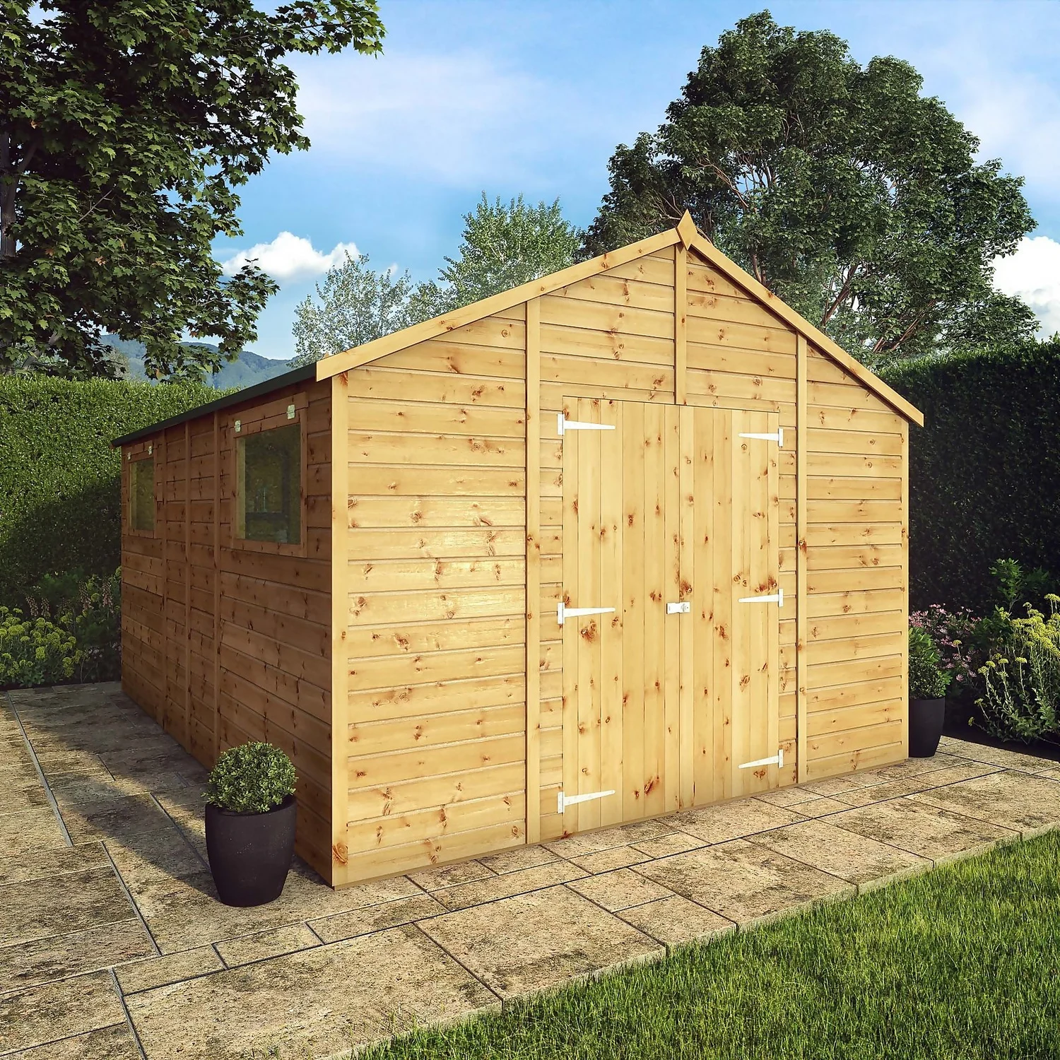 Mercia 14ft X 10ft Premium Shiplap Modular Workshop Shed - Including Installation - Image 2
