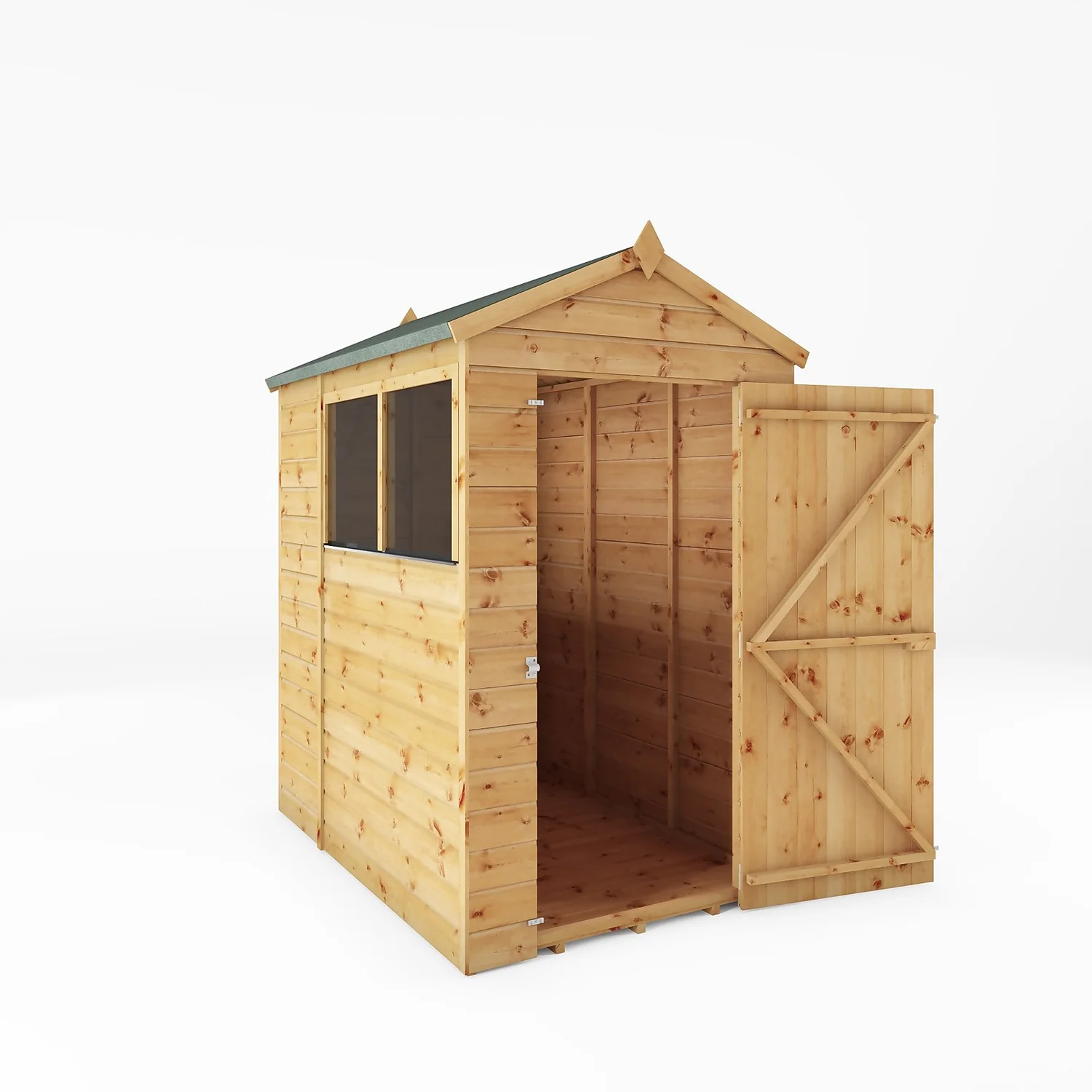 Mercia 6ft X 4ft Premium Shiplap Apex Shed - Image 10