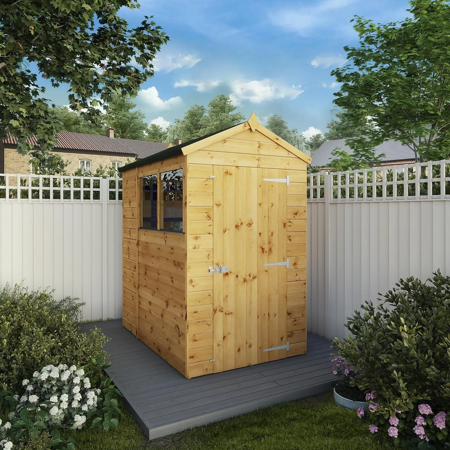 Mercia 6ft X 4ft Premium Shiplap Apex Shed - Image 2