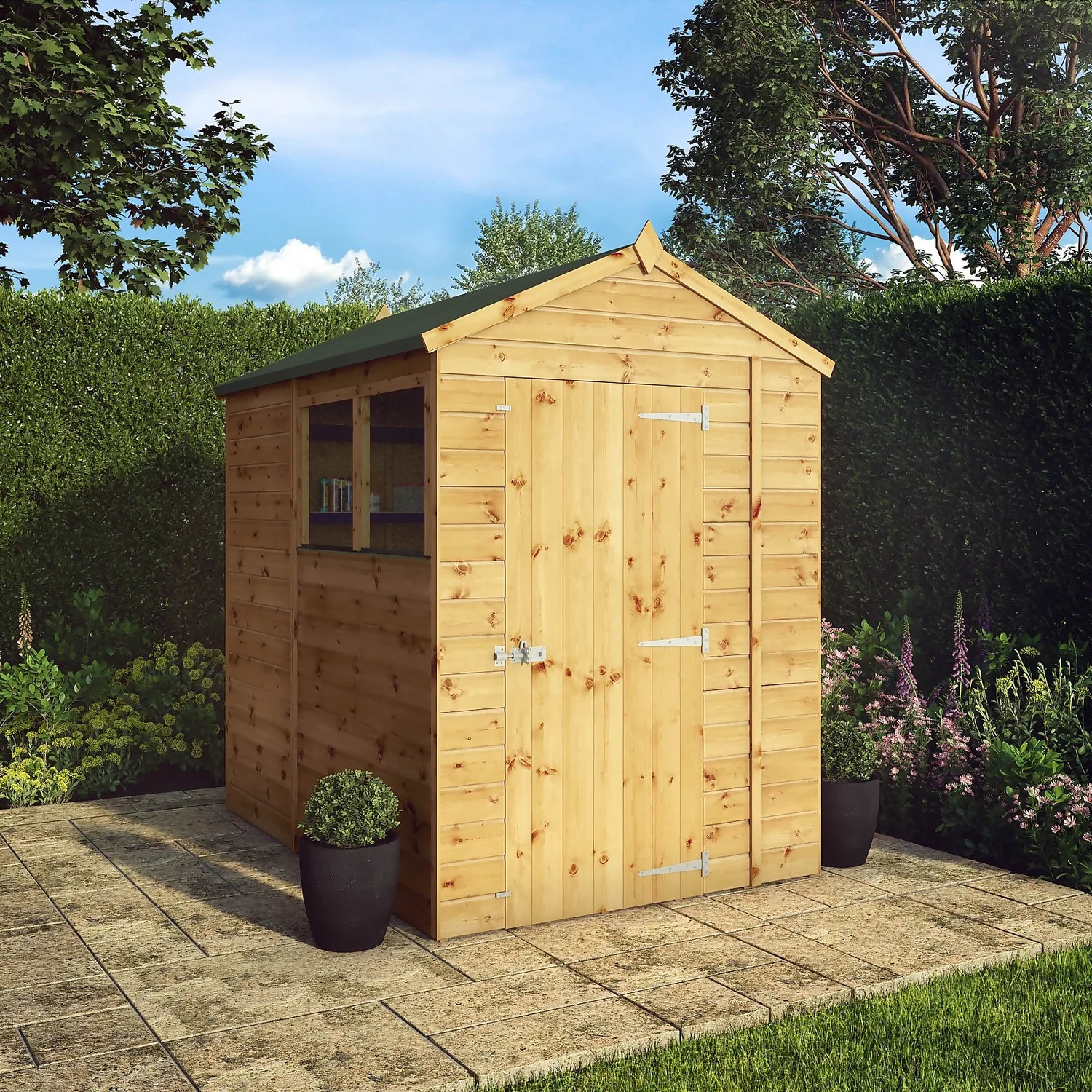Mercia 7ft X 5ft Premium Shiplap Apex Shed - Image 2