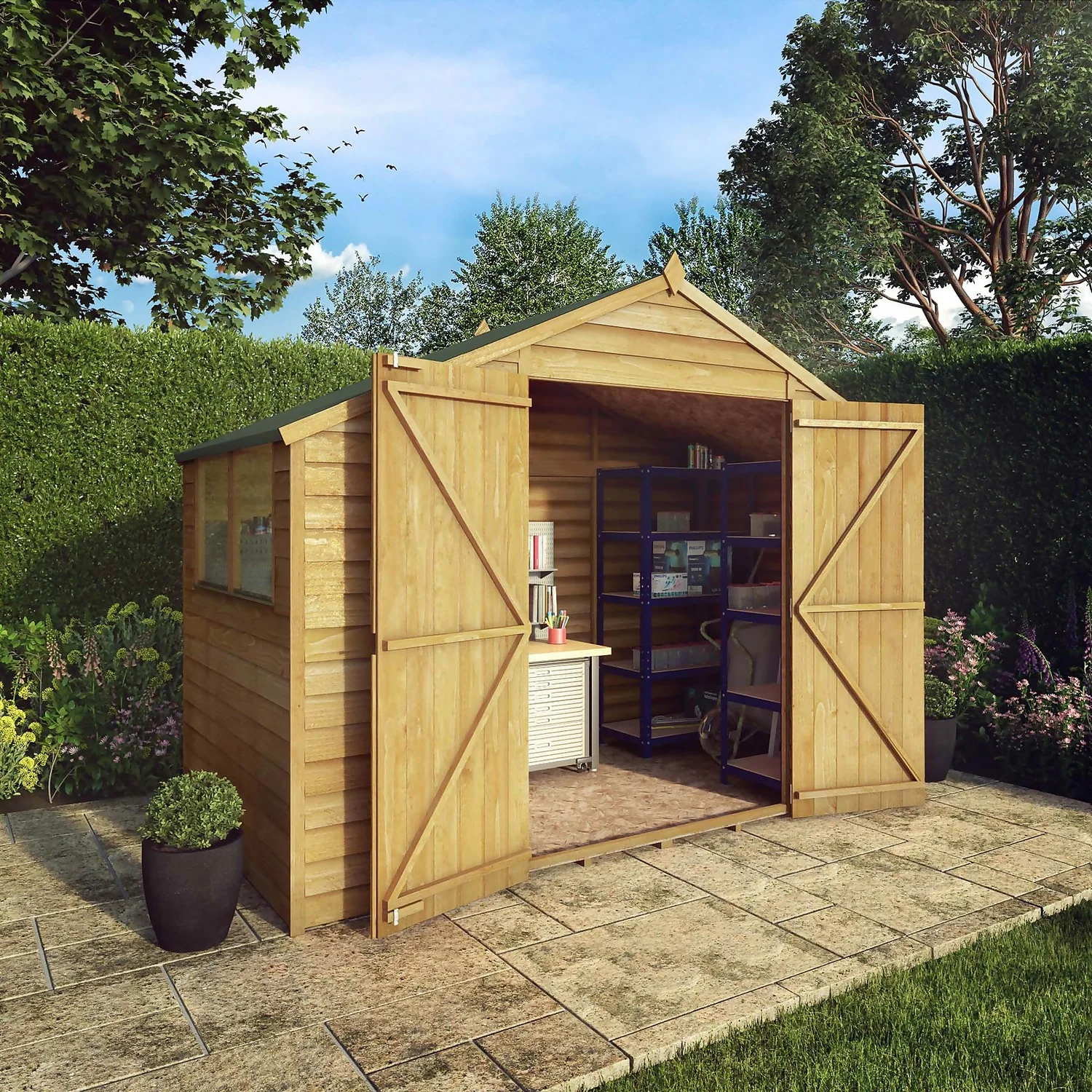 Mercia 5ft X 10ft Overlap Apex Shed - Image 2