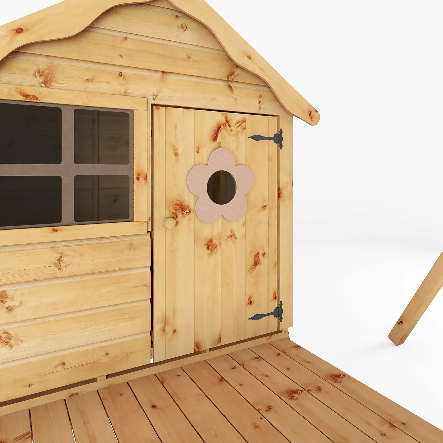 Mercia 4ft X 4ft Snug Wooden Playhouse With Tower - Image 4