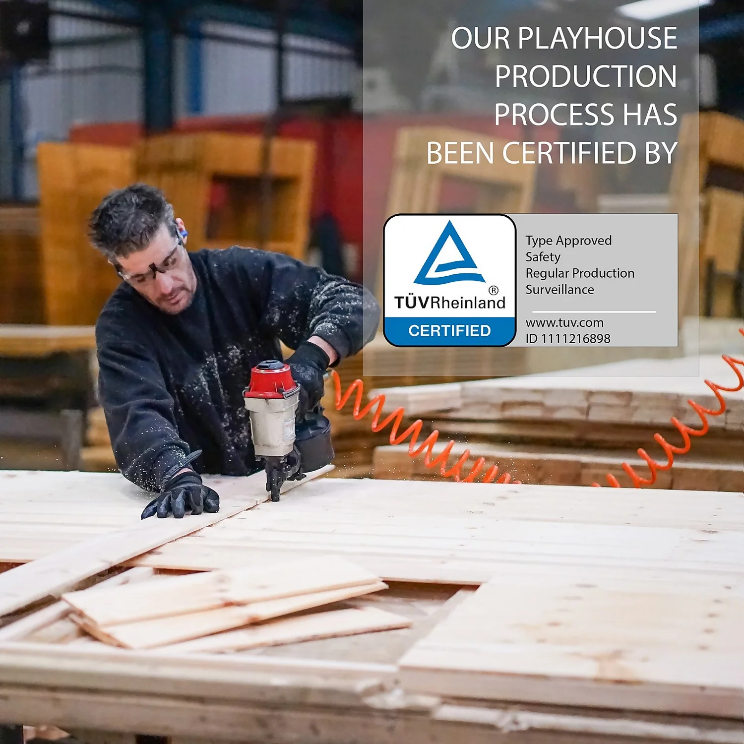 Mercia 5ft X 6ft Pent Playhouse With Tower & Slide - Installation Included - Image 7