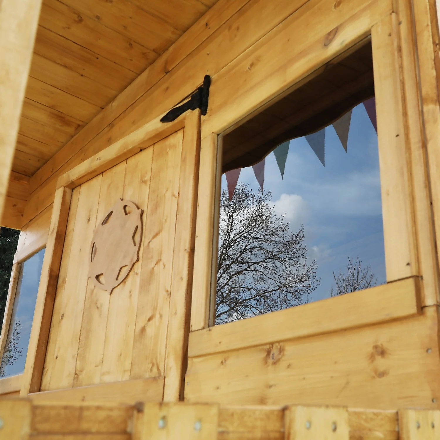 Mercia 5ft X 6ft Pent Wooden Playhouse With Tower & Slide - Image 10