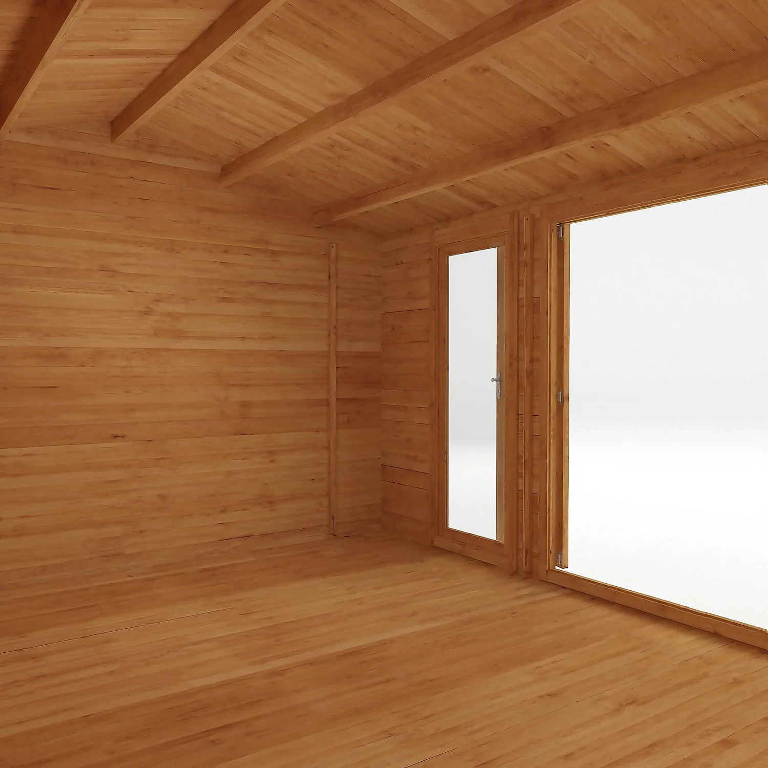 Mercia 5m X 4m Home Office Log Cabin 44mm - Image 4