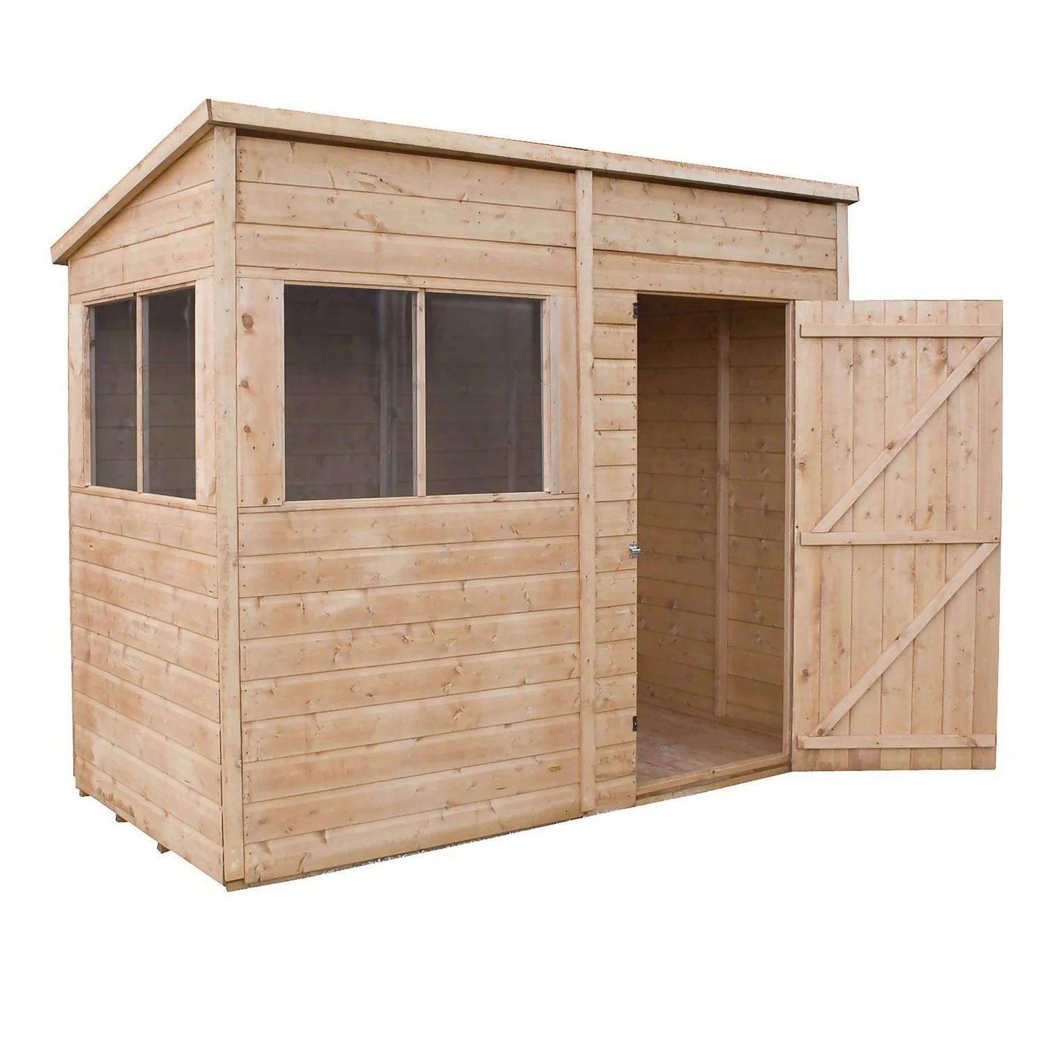 Mercia 8ft X 4ft Premium Shiplap Modular Pent Shed