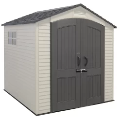 Lifetime Plastic Outdoor Storage Shed - 7x7ft