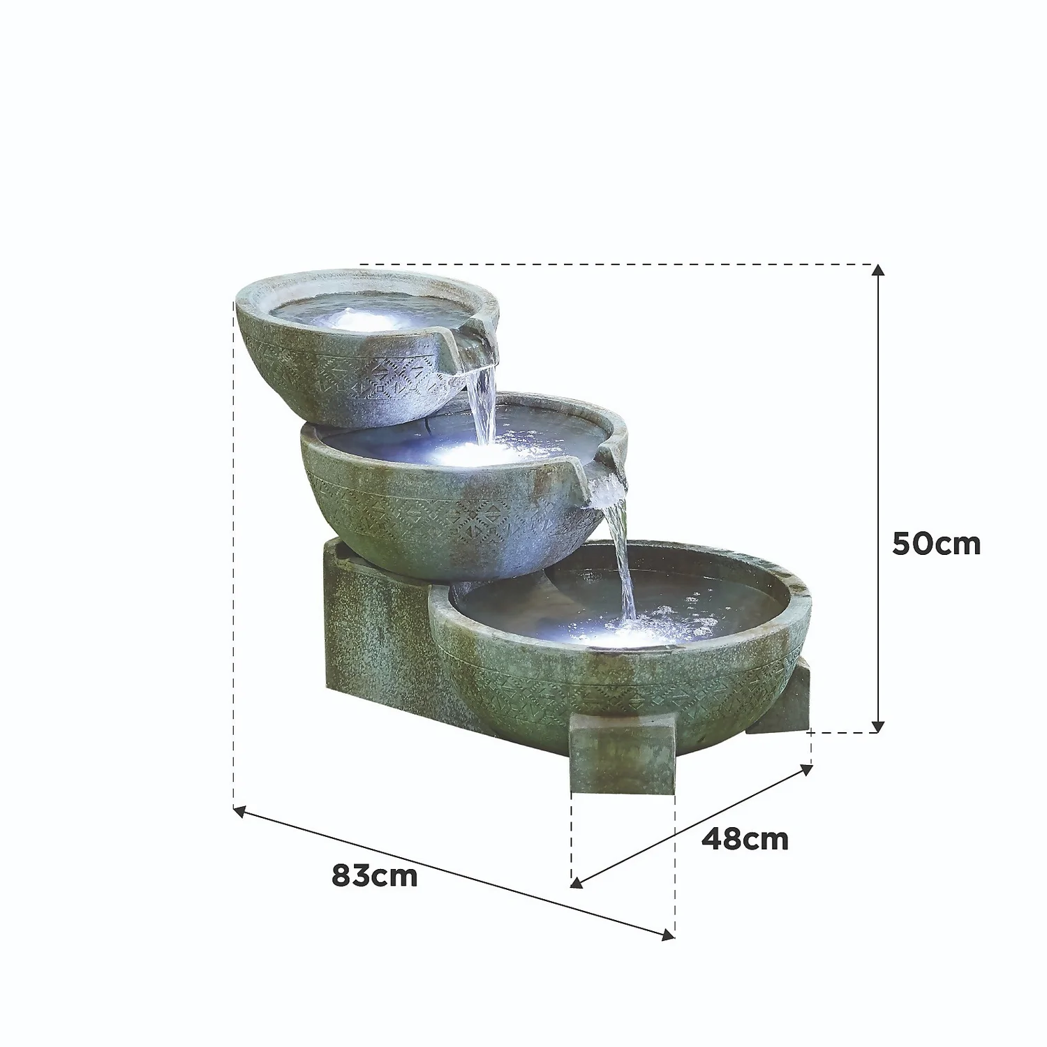 Stylish Fountain Oasis Water Feature With LEDs - Image 6