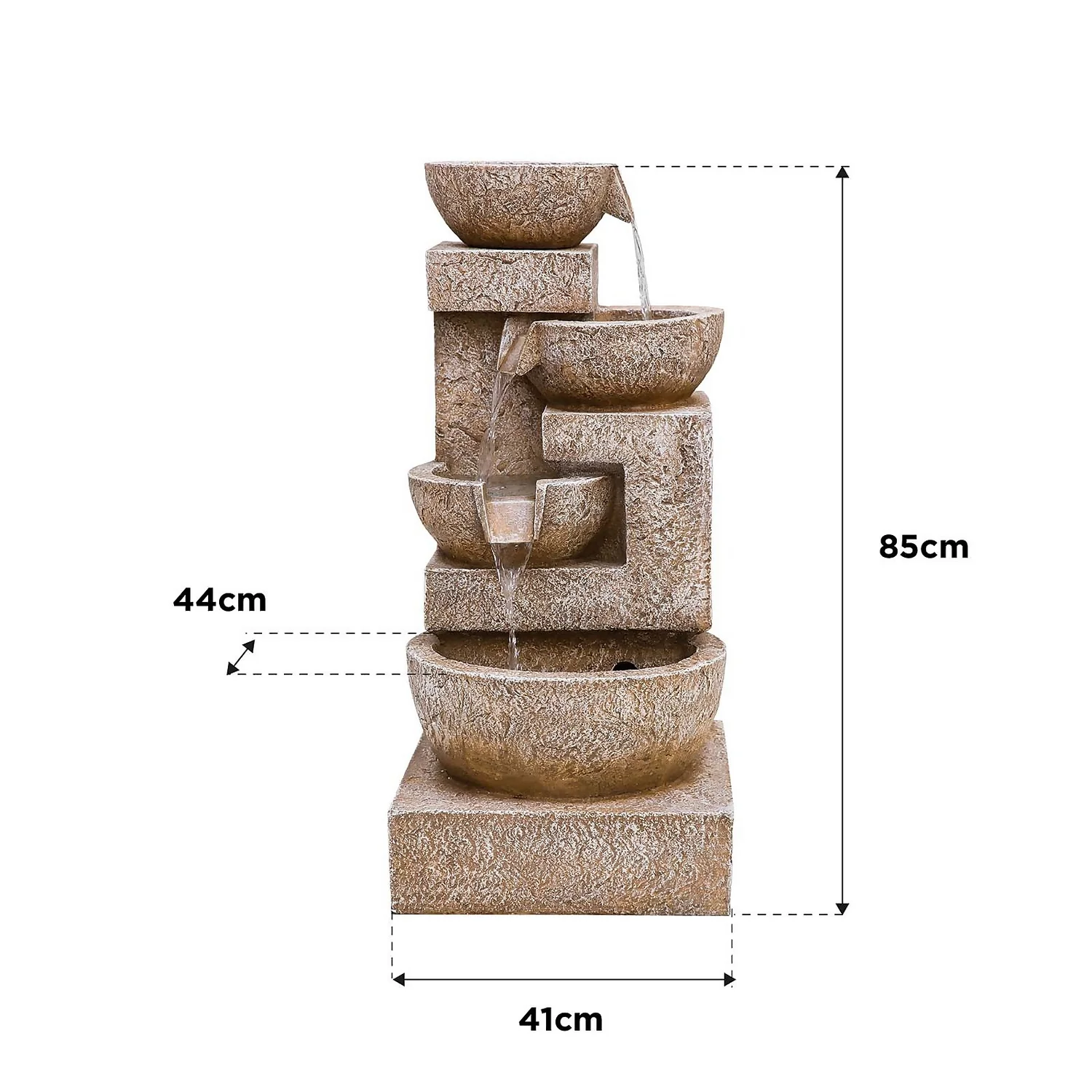 Stylish Fountain Sparkling Bowls Water Feature With LEDs - Image 7