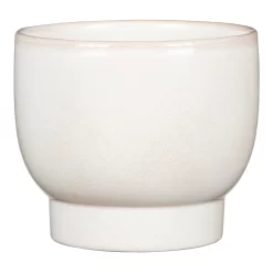 Scheurich Opale Smooth White Indoor Pot - 15cm