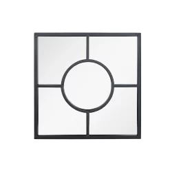 Black Square Garden Mirror