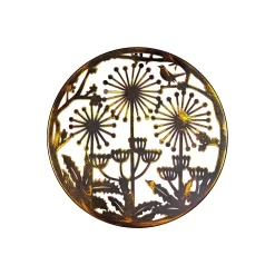 Allium Garden Wall Art 35cm - Antique Bronze
