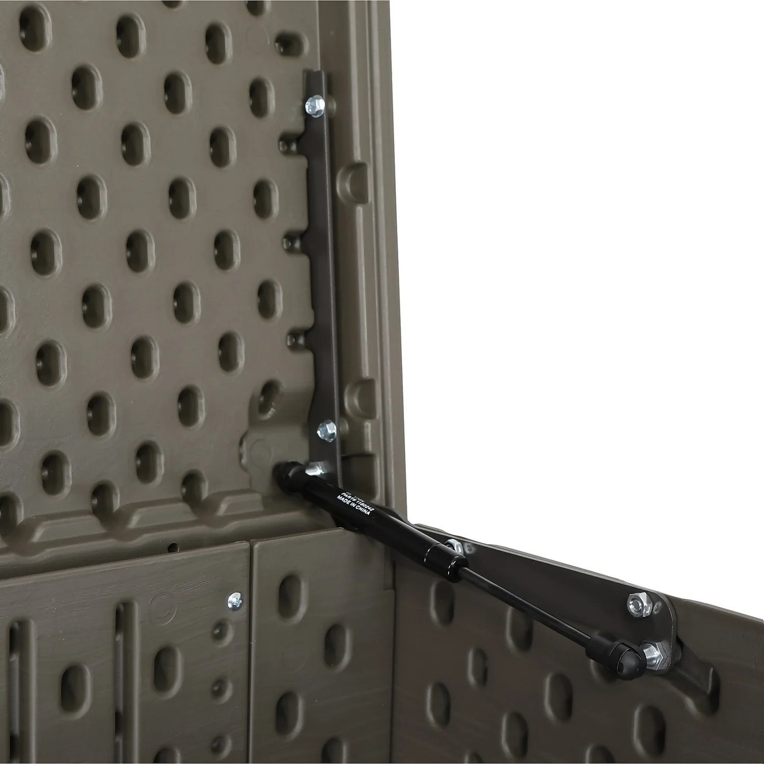 LIFETIME 568L Outdoor Storage Deck Box - Rough-Cut Brown - Image 8