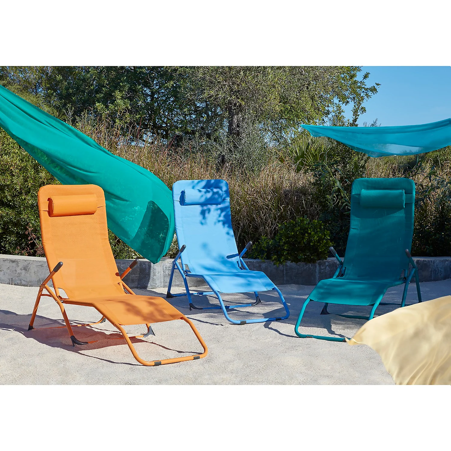 Siesta Sun Lounger - Green - Image 3