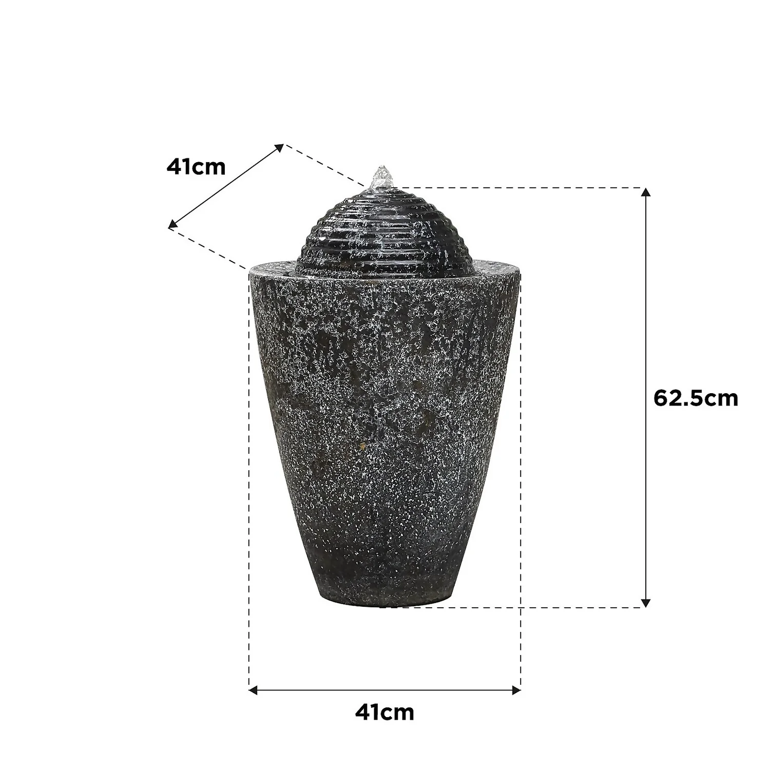 Stylish Fountain Dappled Column Water Feature - Image 4